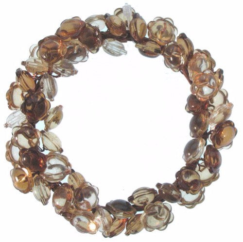 Set of 6 Candle Rings - Amber