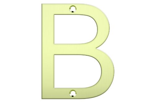 Letter Box Numbers - Polished Brass(LETTER - B)