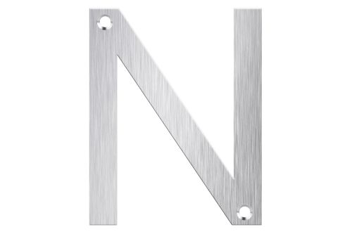 Letter Box Numbers - Stainless Steel (LETTER - N)