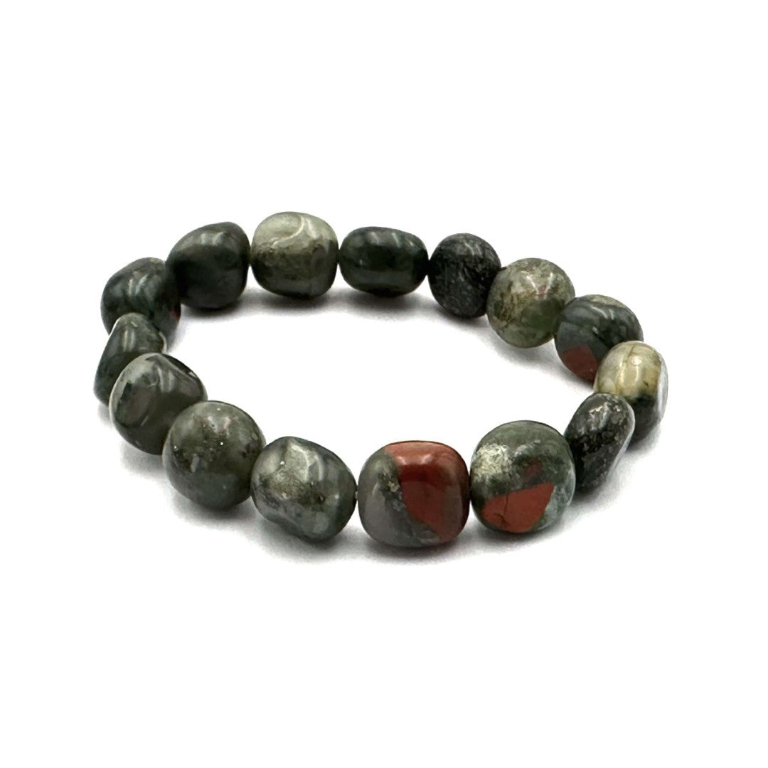 Large Beaded Bracelet - African Jade (14 x 11mm)