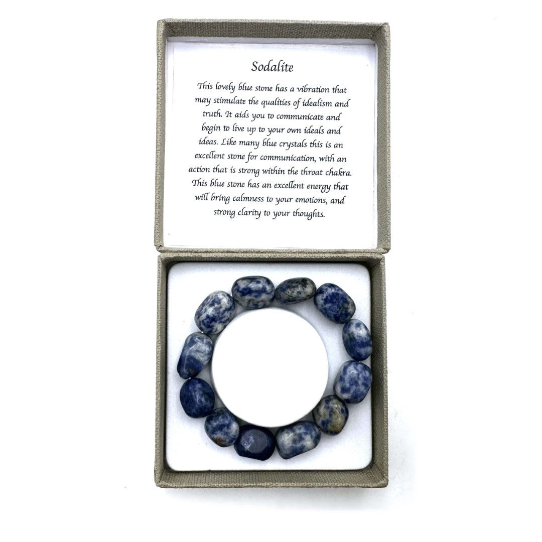 Large Beaded Bracelet - Sodalite (14 x 11mm)