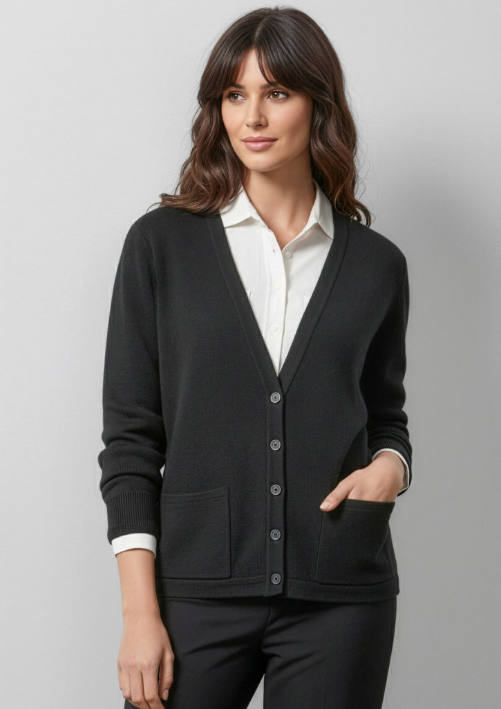 Woolmix Womens Cardigan - Navy