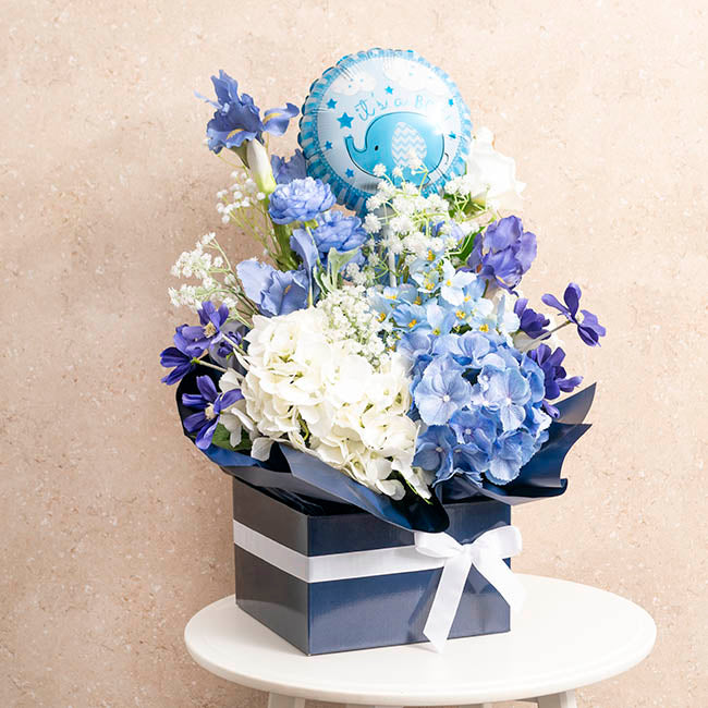 Large Posy Box Autolock Base Pack 10 Navy Blue