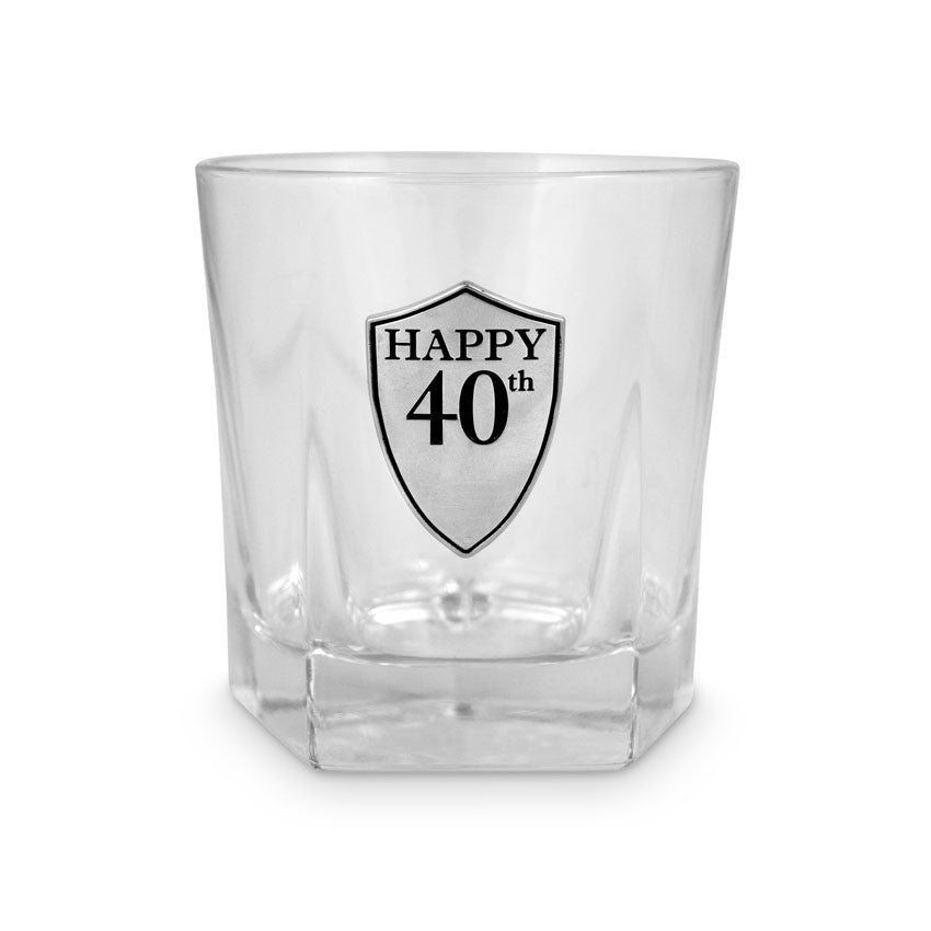 Whiskey Glass - Happy 40th Birthday
