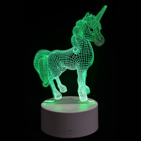 Enchanting LED unicorn night light for kids, featuring 7 colors and touch control for a cozy bedtime atmosphere.