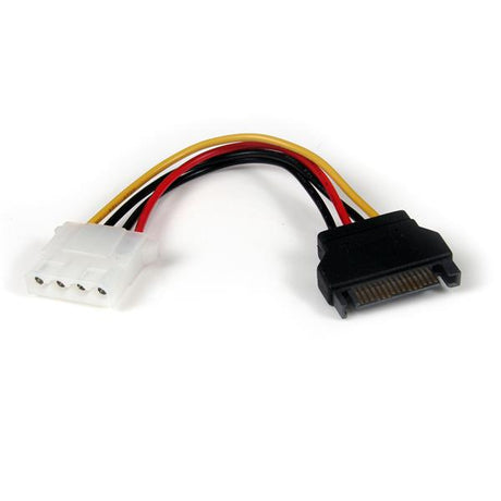 15cm SATA to LP4 power cable adapter, connecting IDE devices to SATA power supplies for streamlined PC setups.