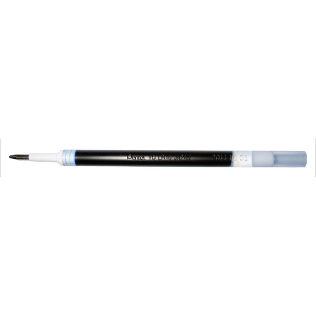 12-pack of PENTEL blue gel pen refills, 1.0mm tip for smooth writing with quick-drying, vibrant ink.