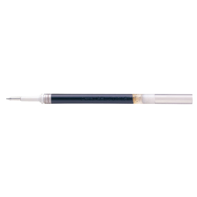 Pack of 12 Pentel gel roller pen refills in black, 0.7mm tip for smooth writing, compatible with BL77 and BL407 models.