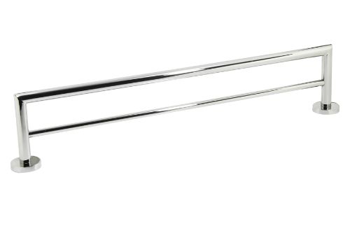 Liscio Double Towel Rail 600mm - Polished Stainless Steel
