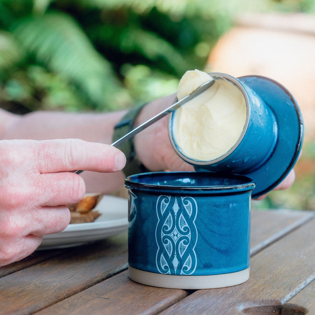 Moana Road - Miriama Grace-Smith Ceramic Butter Bell - Navy - 2 units