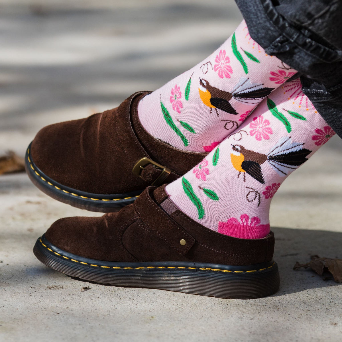 Moana Road - Jacquard Adult Socks - Pretty in Pink (Size 7-11) - Pack of 6