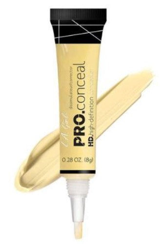 La Girl Pro Concealer in Light Yellow offers lightweight, opaque coverage to brighten under-eyes and conceal imperfections.