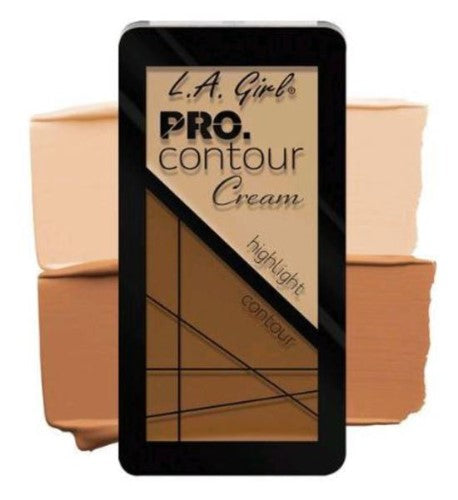 LA Girl Pro Contour Cream in Fair: creamy, blendable contouring shades for a natural look on fair skin.