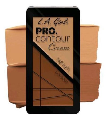 LA Girl Pro Contour Cream in Medium, featuring a buttery formula for easy blending and natural-looking contouring.