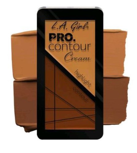 LA Girl Pro Contour Cream in Tan for a flawless, sculpted look with a buttery texture and color-coordinated shades.