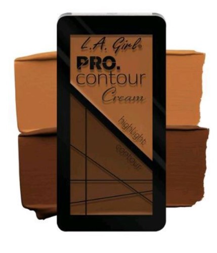 LA Girl Pro Contour Cream - Deep: creamy contour kit with 8 rich cream and powder duos for a flawless, sculpted look.