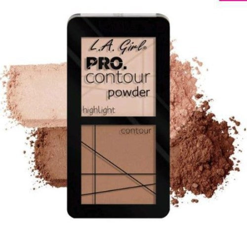 LA Girl Pro Contour Powder in Fair offers color-coordinated shades for effortless contouring and seamless blending.