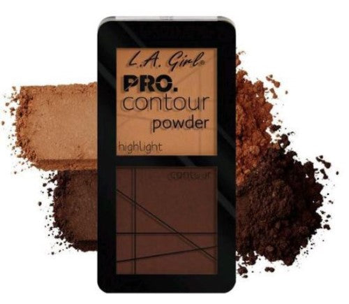 LA Girl Pro Contour Powder - Deep: buttery soft, color-coordinated contour for deep skin tones, perfect for a flawless sculpted look.