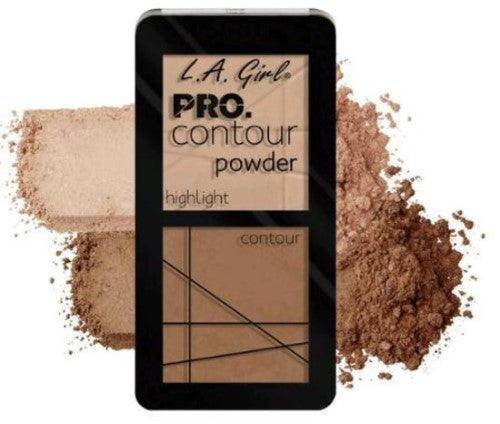 LA Girl Pro Contour Powder in cream and powder duos for effortless contouring and highlighting with a natural finish.