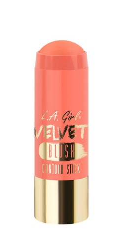 LA Girl Velvet Blush Stick in Snuggle, a creamy, paraben-free blush for a natural flush and smooth application.