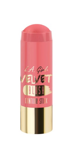 LA Girl Velvet Blush Stick in Dreamy, a creamy blush for a radiant, natural finish, enriched with nourishing oils.