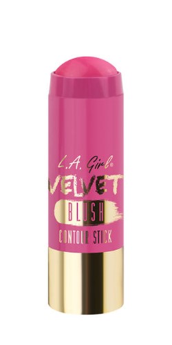 LA Girl Velvet Blush Stick in Pompom, a creamy blush for radiant, velvety cheeks with skin-loving ingredients.