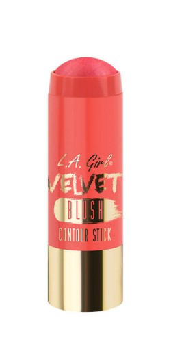 LA Girl Velvet Blush Stick - My Bae offers smooth, buildable color for a radiant flush, enriched with nourishing oils for easy blending.