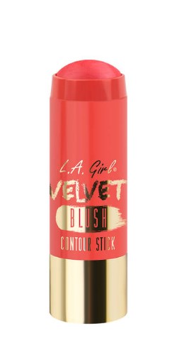 LA Girl Velvet Blush Stick in 'Pinch Me' offers a creamy, velvety texture for a natural, radiant flush on all skin tones.