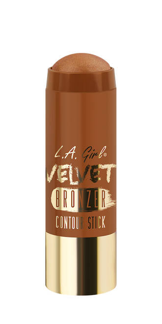 LA Girl Velvet Bronzer Stick in Goddess, a paraben-free contouring stick with a creamy finish for easy application.