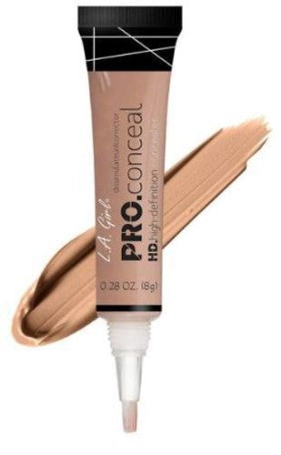 LA Girl Pro Concealer in Warm Sand, offering opaque, crease-resistant coverage for a flawless, natural finish.