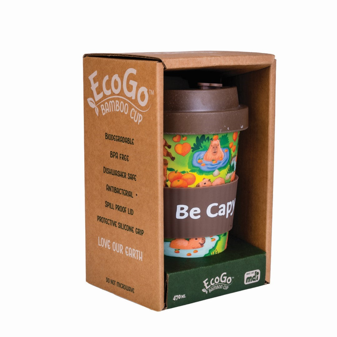 Eco-to-Go Bamboo Cup - Capybara (6.5 x 6.5 x 14.5cm)