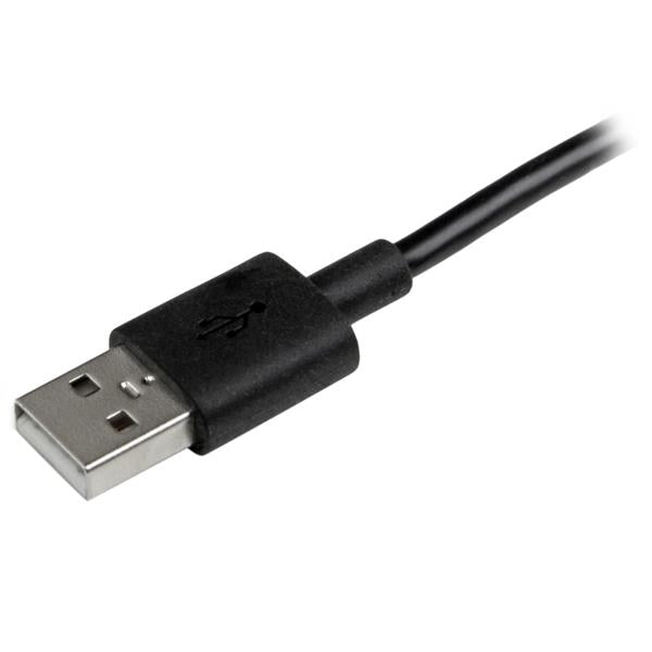 2-in-1 black charging and syncing cable with Lightning and Micro USB connectors, 1m (3ft) long for Apple and Android devices.