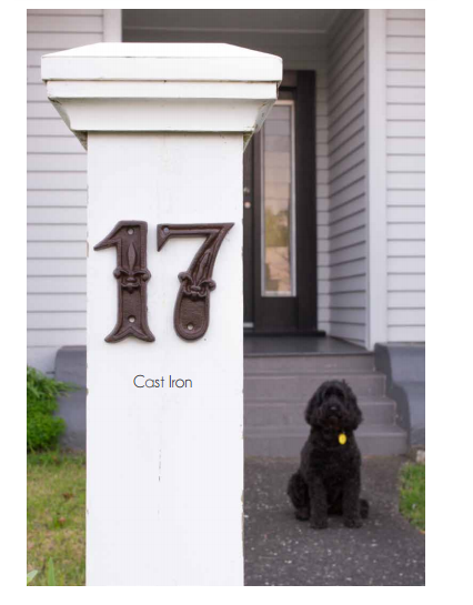Letter Box Numbers - House Number - '3' (Iron)