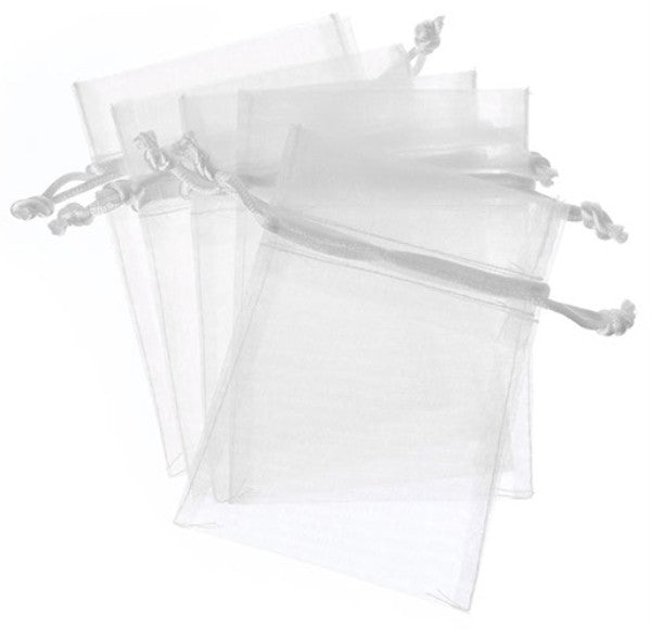 Organza Bag White Pack of 10.