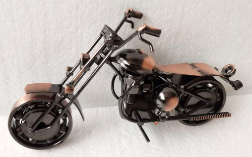 Ornament - Steampunk Motorbike Ironhead Copper  (21 × 16.5cm)