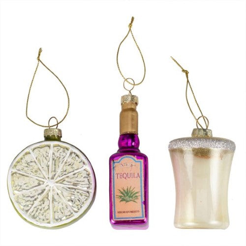 Merry & Bright Novelty Tequila Set Hanging Tree Decorations