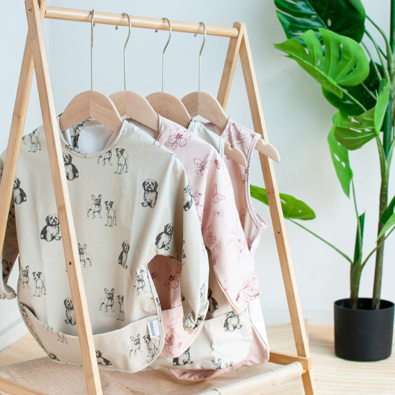 Waterproof Long Sleeve Bib - Moose Dogs