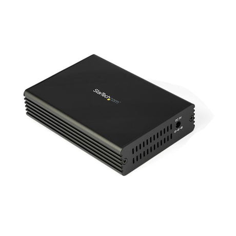 10Gb Ethernet Fiber Media Converter with RJ45 to fiber, supports SFP+ modules for high-speed network expansion.