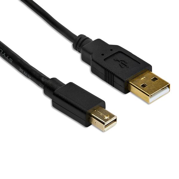 Mini DisplayPort to Dual-Link DVI Active Adapter for 2560x1600 resolution, USB powered and portable for travel convenience.