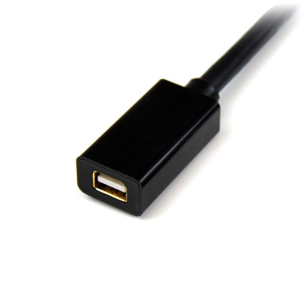 4K Mini DisplayPort extension cable, 91cm, connects devices to monitors, supports 4K resolution and MST for multi-monitor setup.