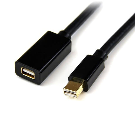 4K Mini DisplayPort extension cable, 91cm, enhances monitor setup with 3840x2160 resolution and Multi-Stream Transport support.