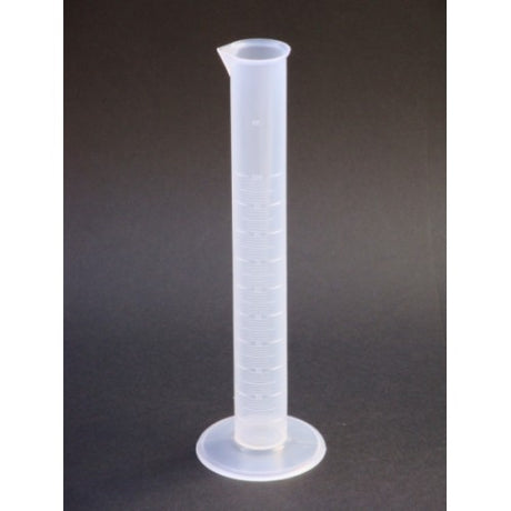 100 ml plastic measuring cylinder with clear calibrations, ideal for cooking, baking, and scientific experiments.