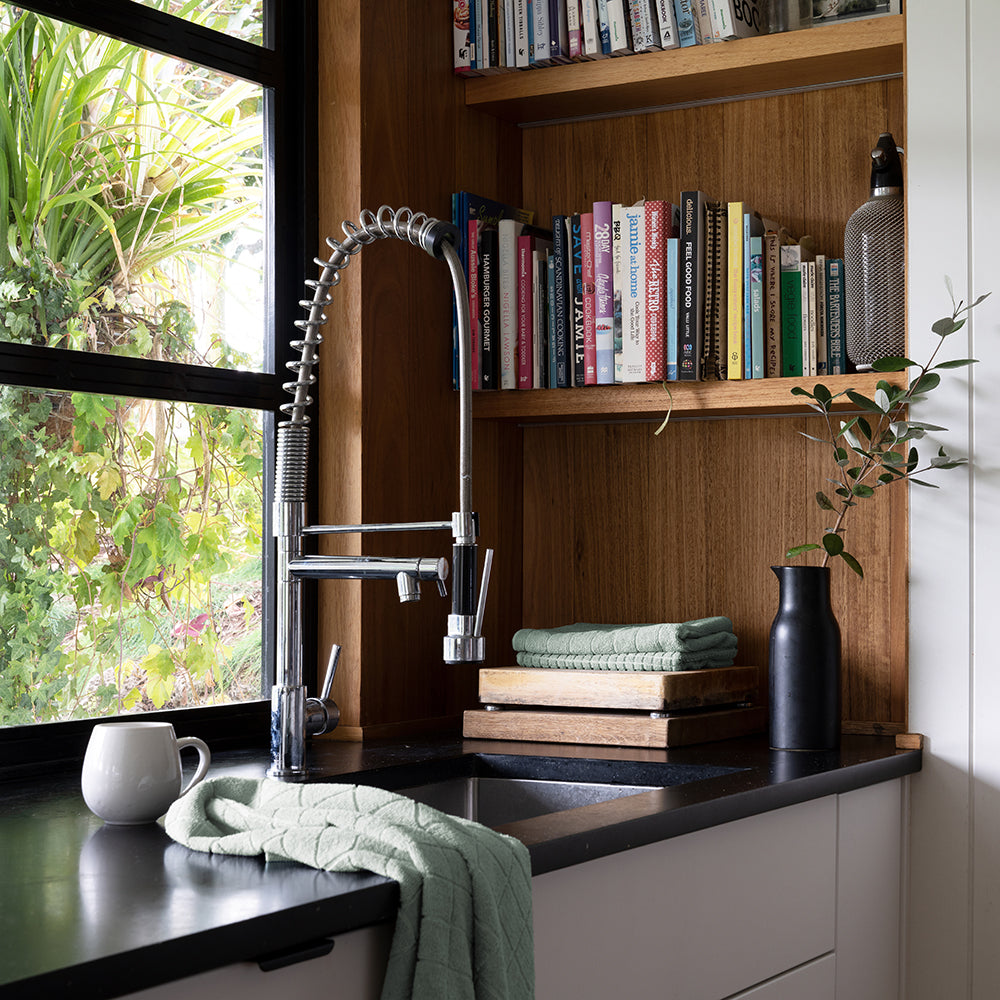 Microfibre 3pc Kitchen Towel Set Sage- Bambury