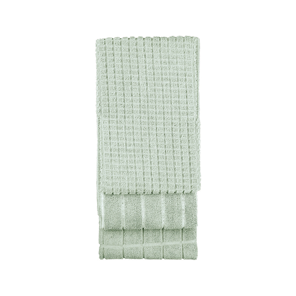 Microfibre 3pc Kitchen Towel Set Sage- Bambury