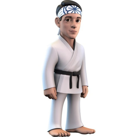 Detailed collectible figurine of Daniel LaRusso from Cobra Kai, depicting his journey as a karate champion.