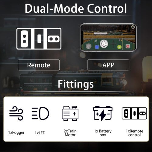 Locomotive Train Building Kit - Mould King SNCF231 ORIENT EXPRESS STEAM RC