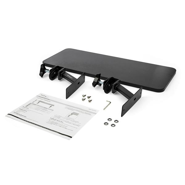Extra Wide Clamp-On Monitor Riser Stand - Adjustable Height for Organizing Desk Space
