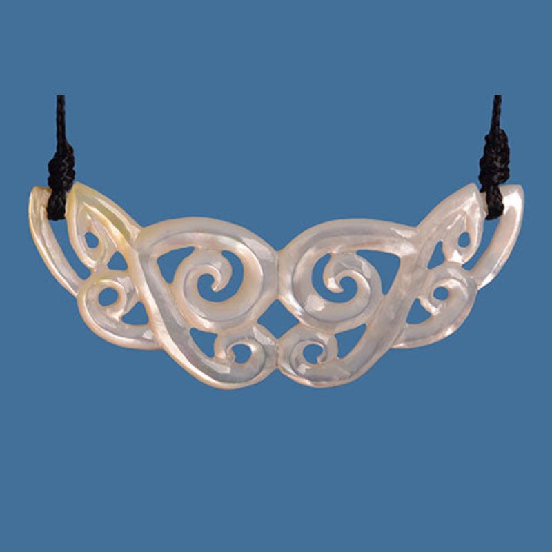 MOP carved necklace
