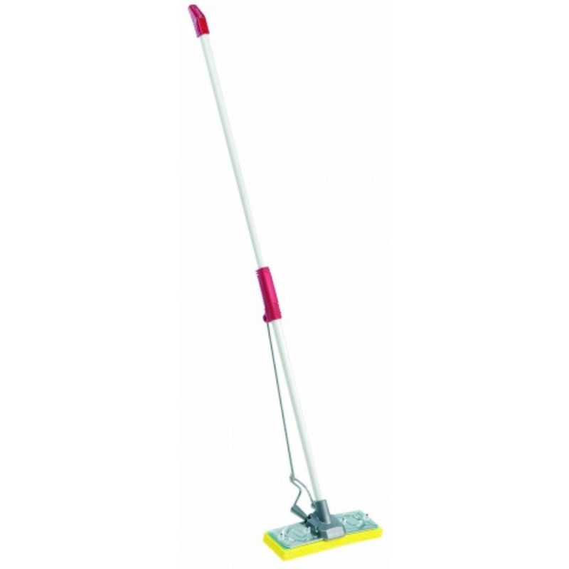 Mop-A-Matic Mops Raven 2010 Senior with wide sponge head, steel frame, ideal for home and industrial cleaning.
