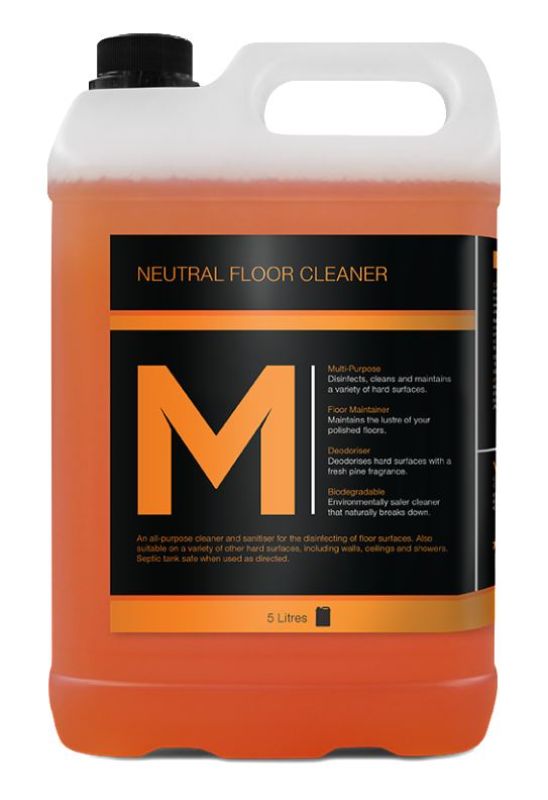 Neutral Floor Cleaner - Orange, 5L Refill Bottle (Pack of 2)